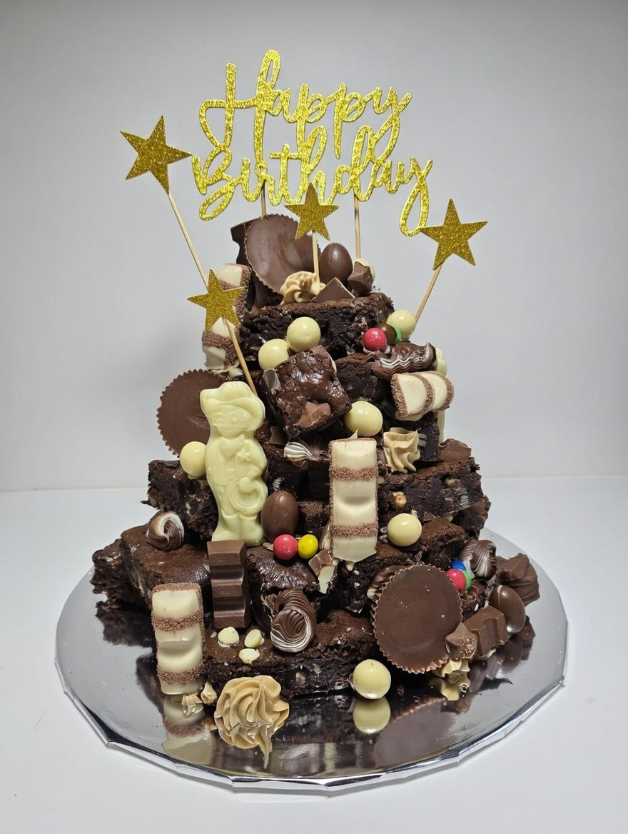 Homemade Brownie Stacks