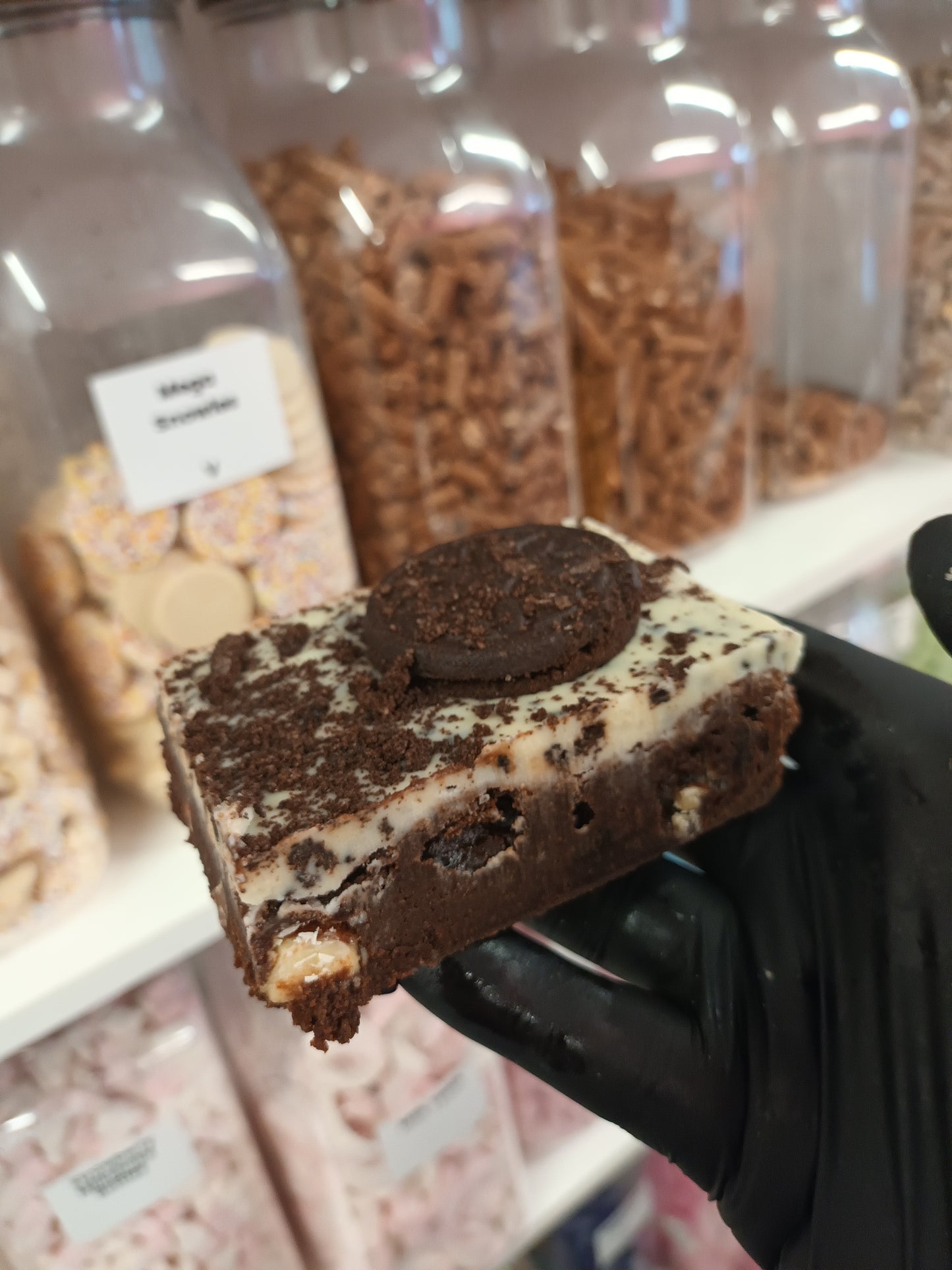 Oreo Stuffed Brownie
